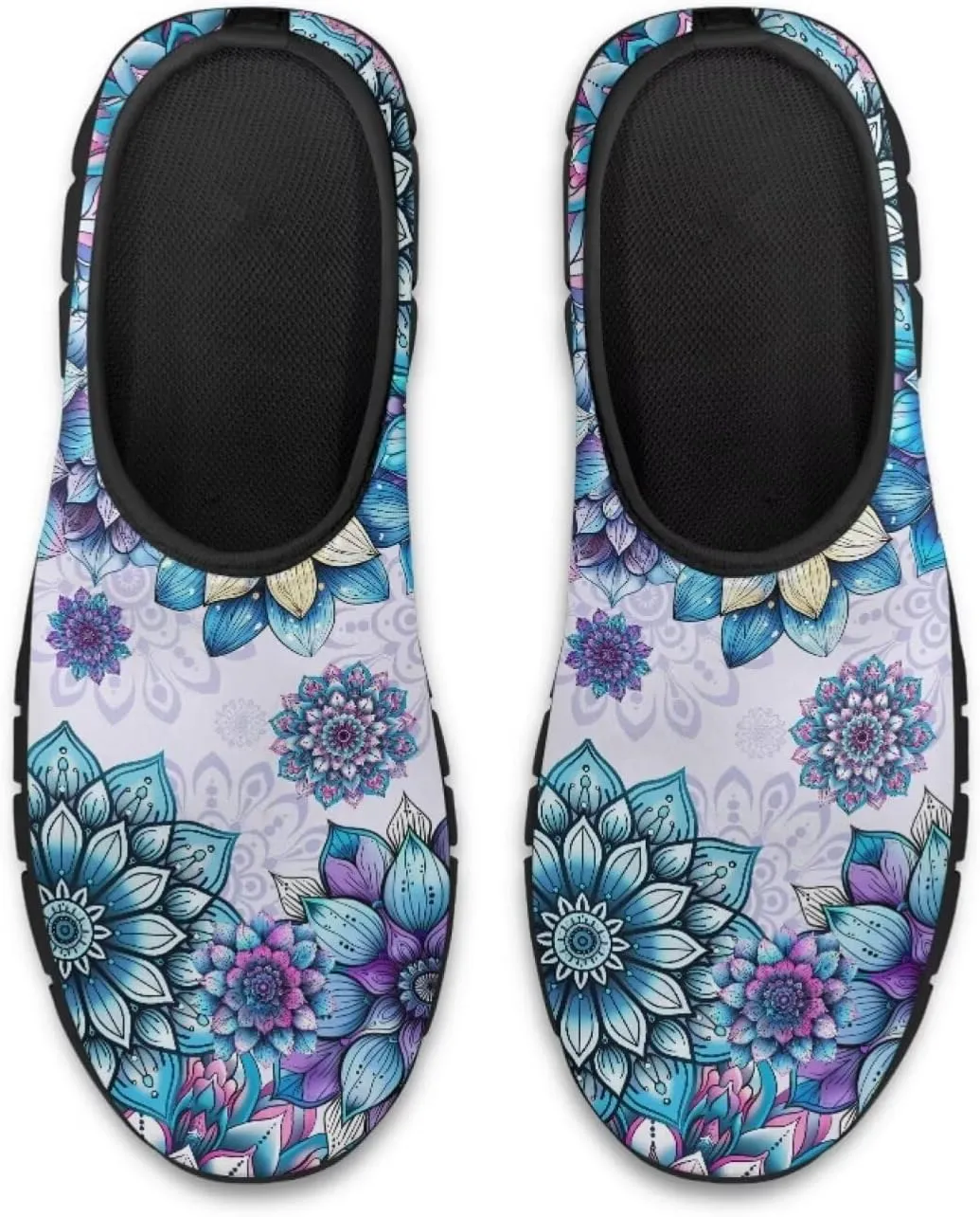 Low-Cut Flowers Print Casual Shoes for Women - Laceless Sneakers, Non-Slip Walking Shoes, Tennis Shoes, Comfortable & Stylish