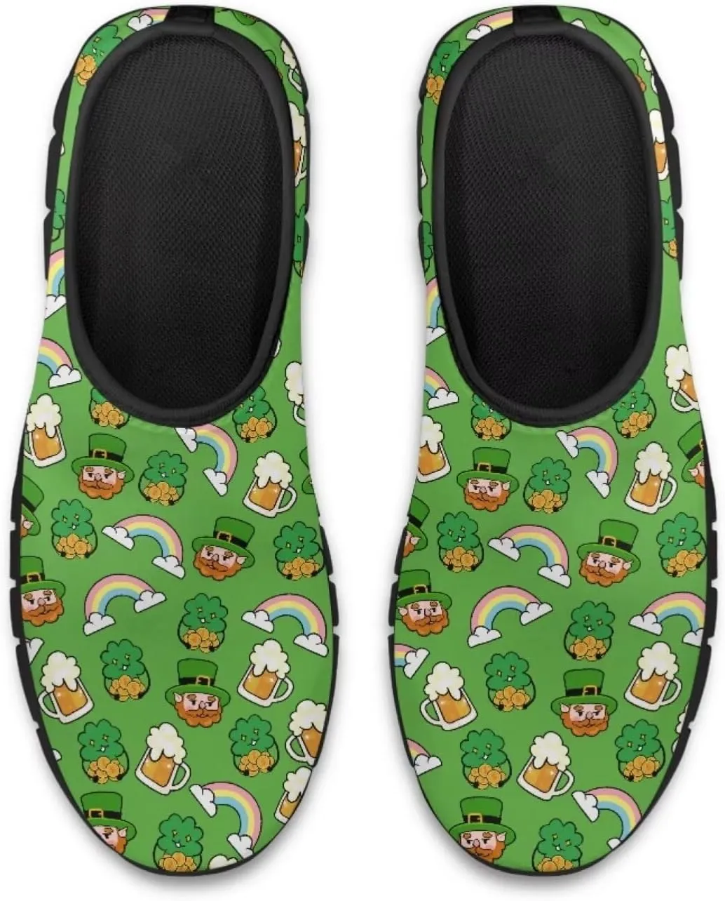 Low-Cut Saint Patrick's Day Casual Shoes - Stylish Tennis & Walking Footwear, Polyester Fabric Women's Sneakers