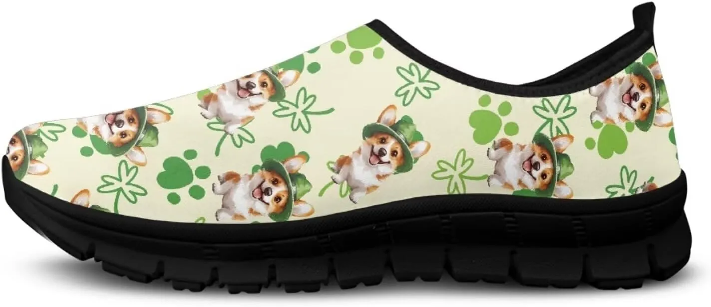 Low-Cut Saint Patrick's Day Casual Shoes - Stylish Tennis & Walking Footwear, Polyester Fabric Women's Sneakers