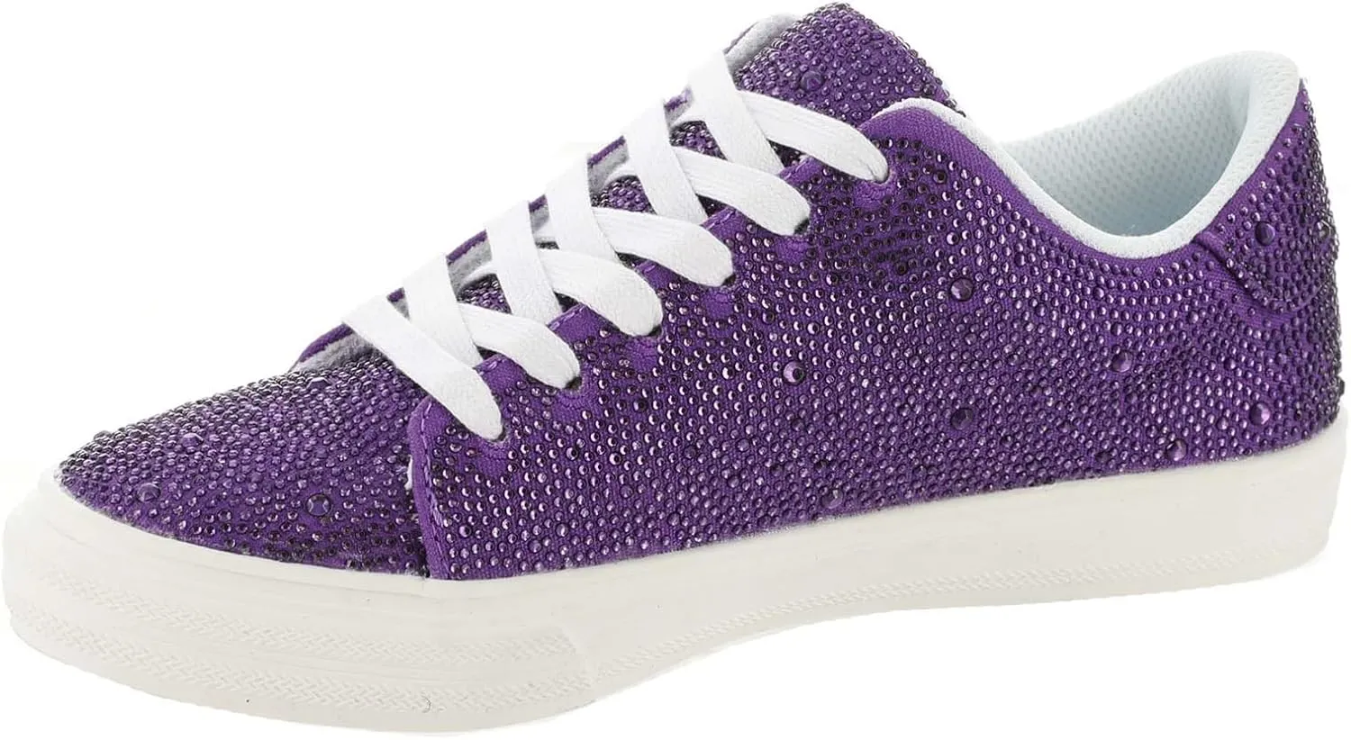 Masseys Women's Veronica Rhinestone Studded Fashion Sneaker
