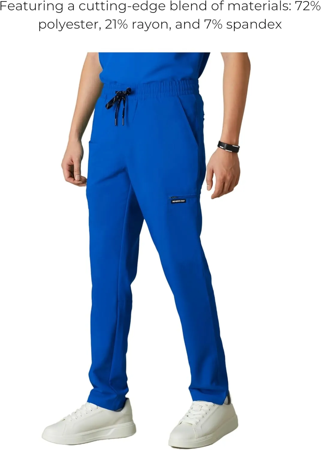 Members Only Men's Hampton Open Bottom Scrub | Mens Scrub Pants | Jogger Scrubs for Men | Men's Medical Scrub Pants