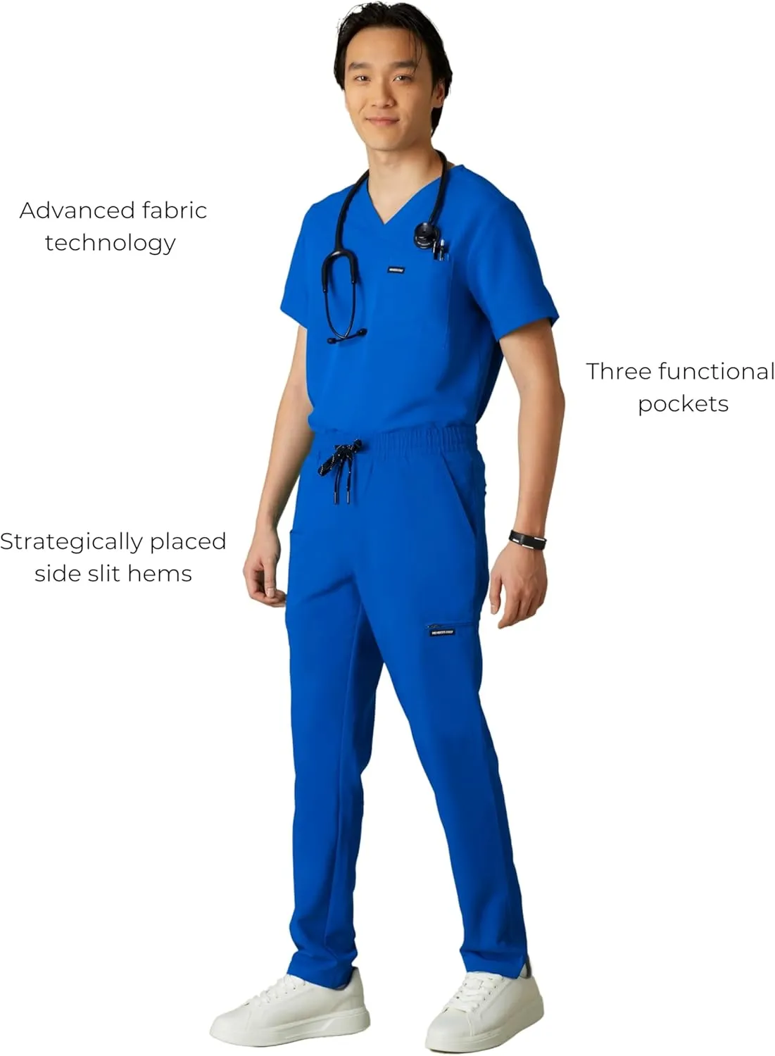Members Only Men's Hampton Open Bottom Scrub | Mens Scrub Pants | Jogger Scrubs for Men | Men's Medical Scrub Pants