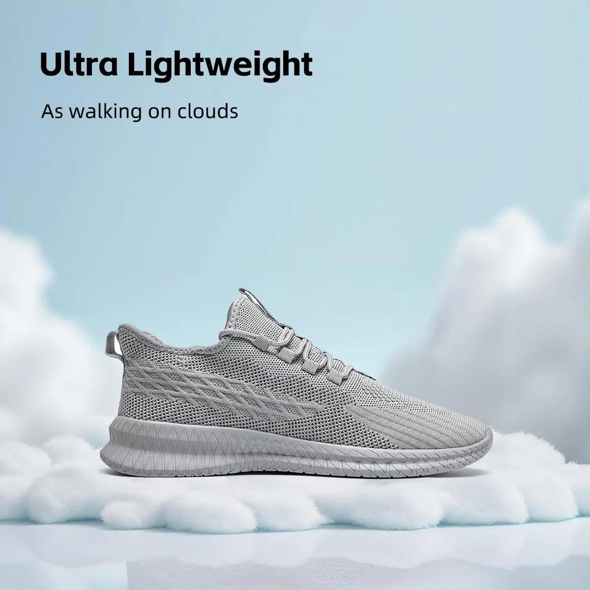 Men's Running Shoes Walking Sneakers Tennis Mens Shoes Casual Road Fashion Breathable Lightweight Slip on Workout Sport for Gym