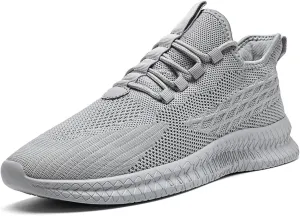 Men's Running Shoes Walking Sneakers Tennis Mens Shoes Casual Road Fashion Breathable Lightweight Slip on Workout Sport for Gym
