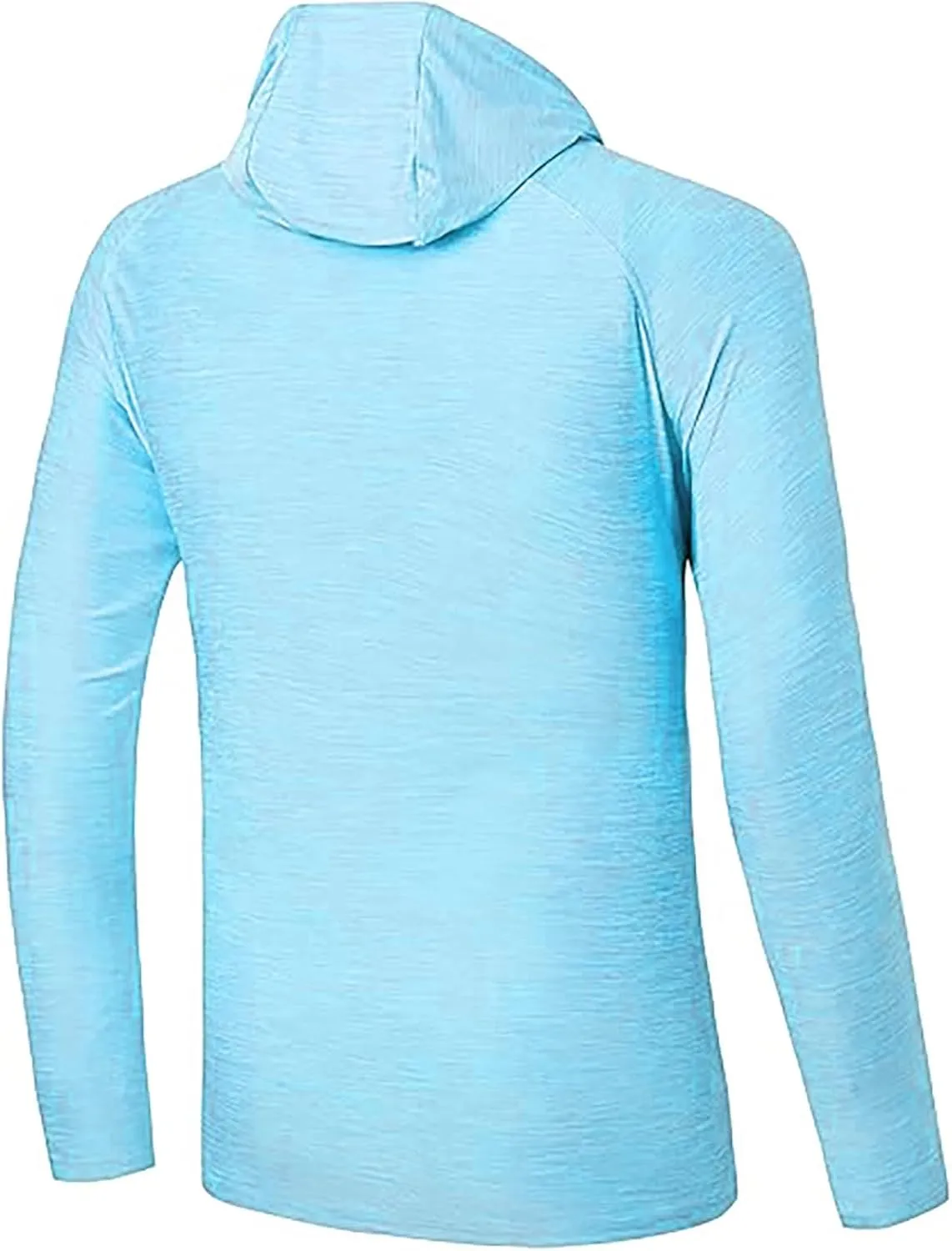 Men's Sun Protection Hoodie Shirts with Mask Long Sleeve UPF 50  Fishing Shirt Summer Rash Guards Cooling Hiking Tees