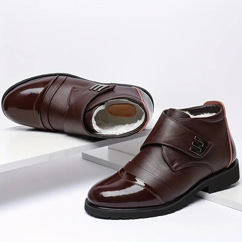 Men's Thermal Winter Boots Men's Casual Leather Shoes Mens Dress Shose Leather Business Shoes