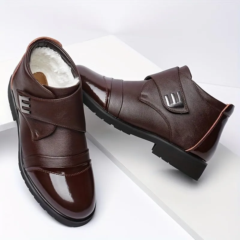 Men's Thermal Winter Boots Men's Casual Leather Shoes Mens Dress Shose Leather Business Shoes