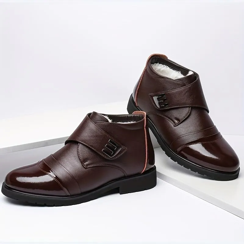 Men's Thermal Winter Boots Men's Casual Leather Shoes Mens Dress Shose Leather Business Shoes