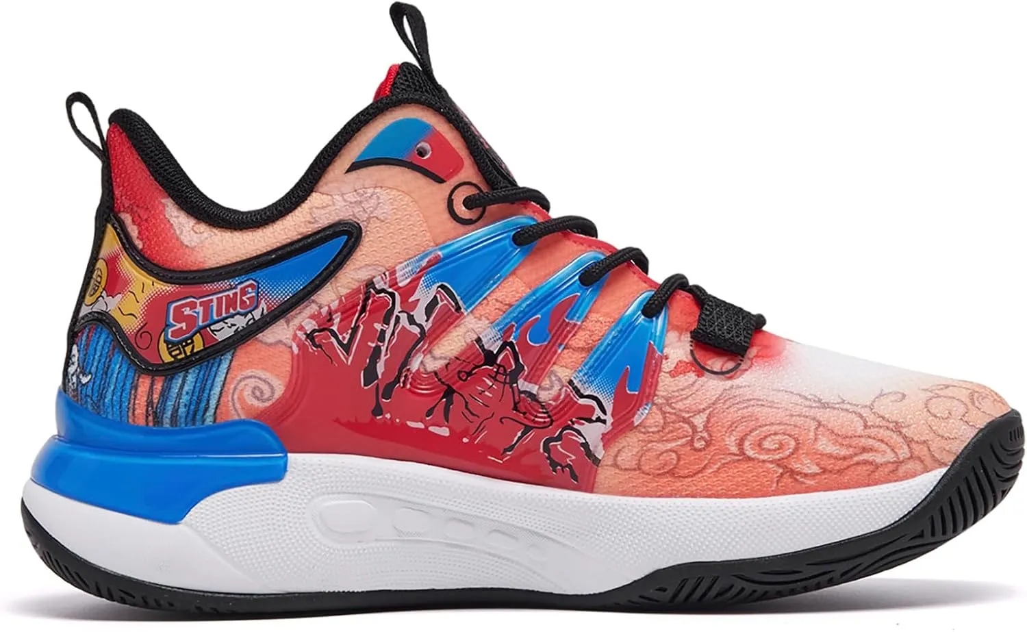 Men's Women's Basketball Shoes Fashion Breathable Sneakers Comfortable Leightweight Running Athletic Lace-Up Non Slip Sport Outdoor Shoe
