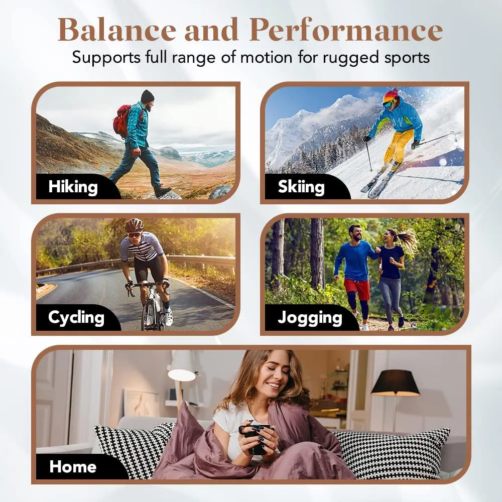 Merino Wool Thermal Socks Men and Women - Warm Hiking Socks Hunting Skiing Outdoor Winter Sports Crew Socks 6 Pairs