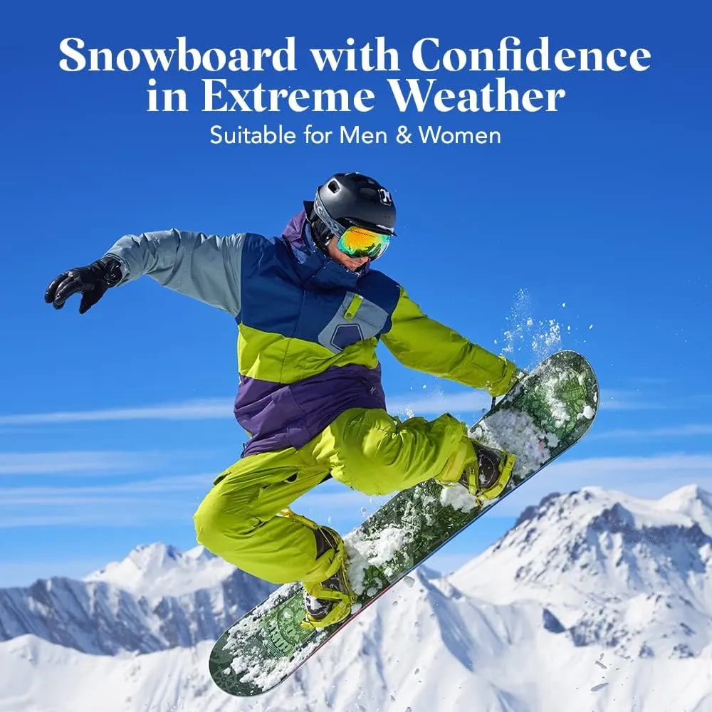 Merino Wool Thermal Socks Men and Women - Warm Hiking Socks Hunting Skiing Outdoor Winter Sports Crew Socks 6 Pairs