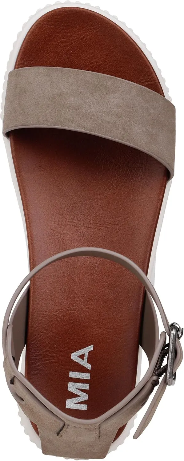 MIA Lunna Womens Open Toe Flatform Platform Sandals
