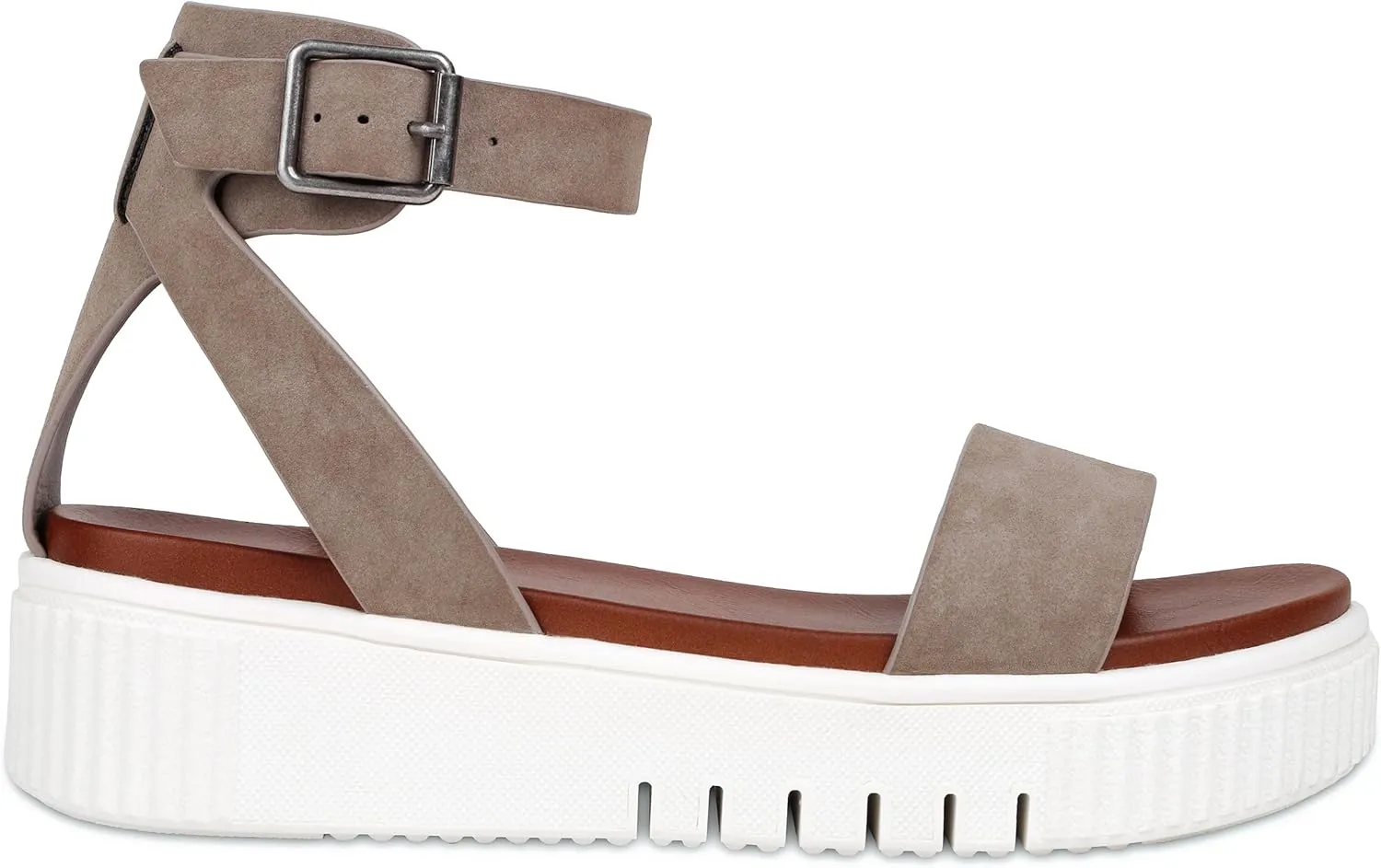 MIA Lunna Womens Open Toe Flatform Platform Sandals