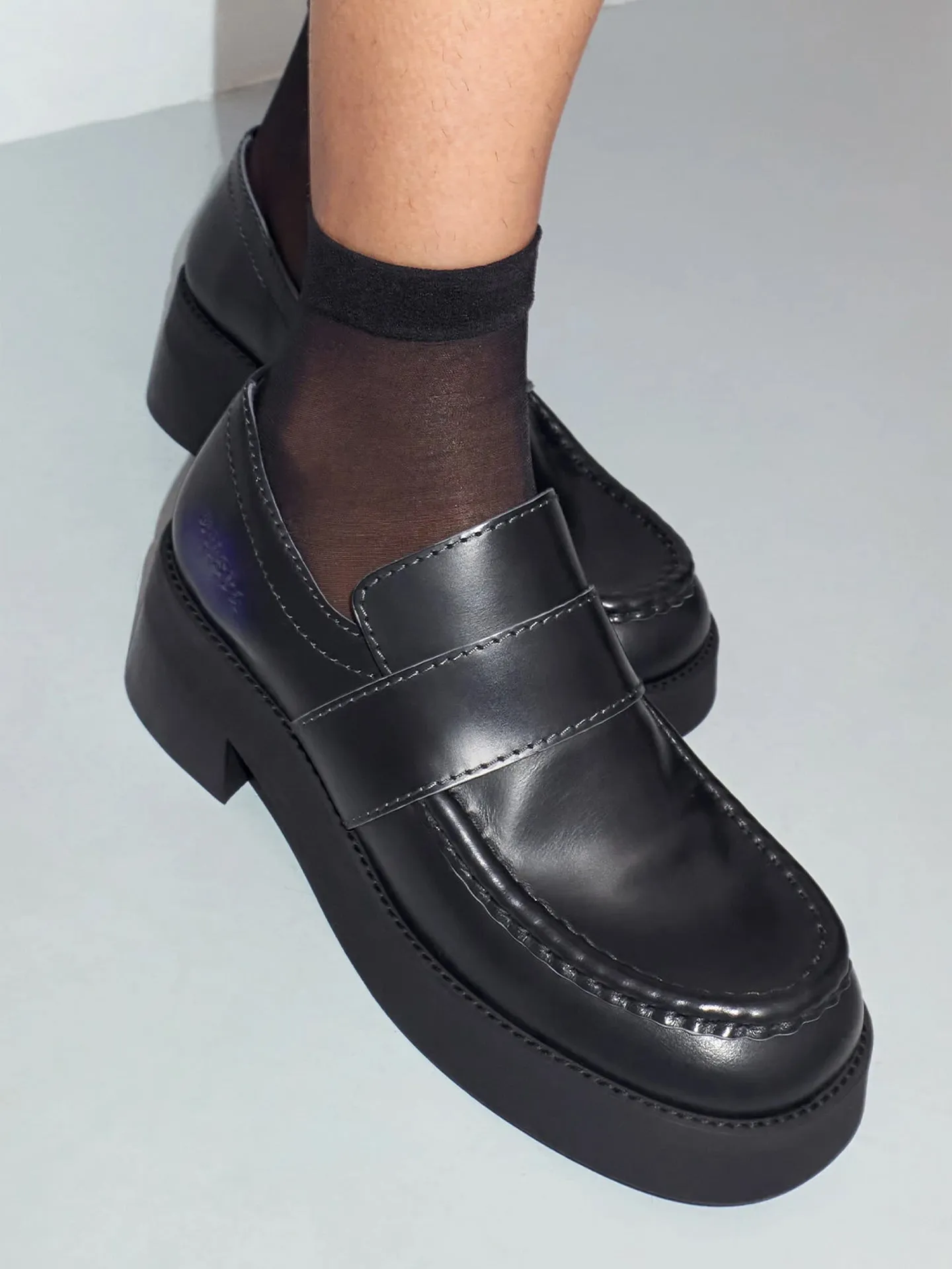 MIISTA x E8 Lib Black/Grey/Blue Loafer