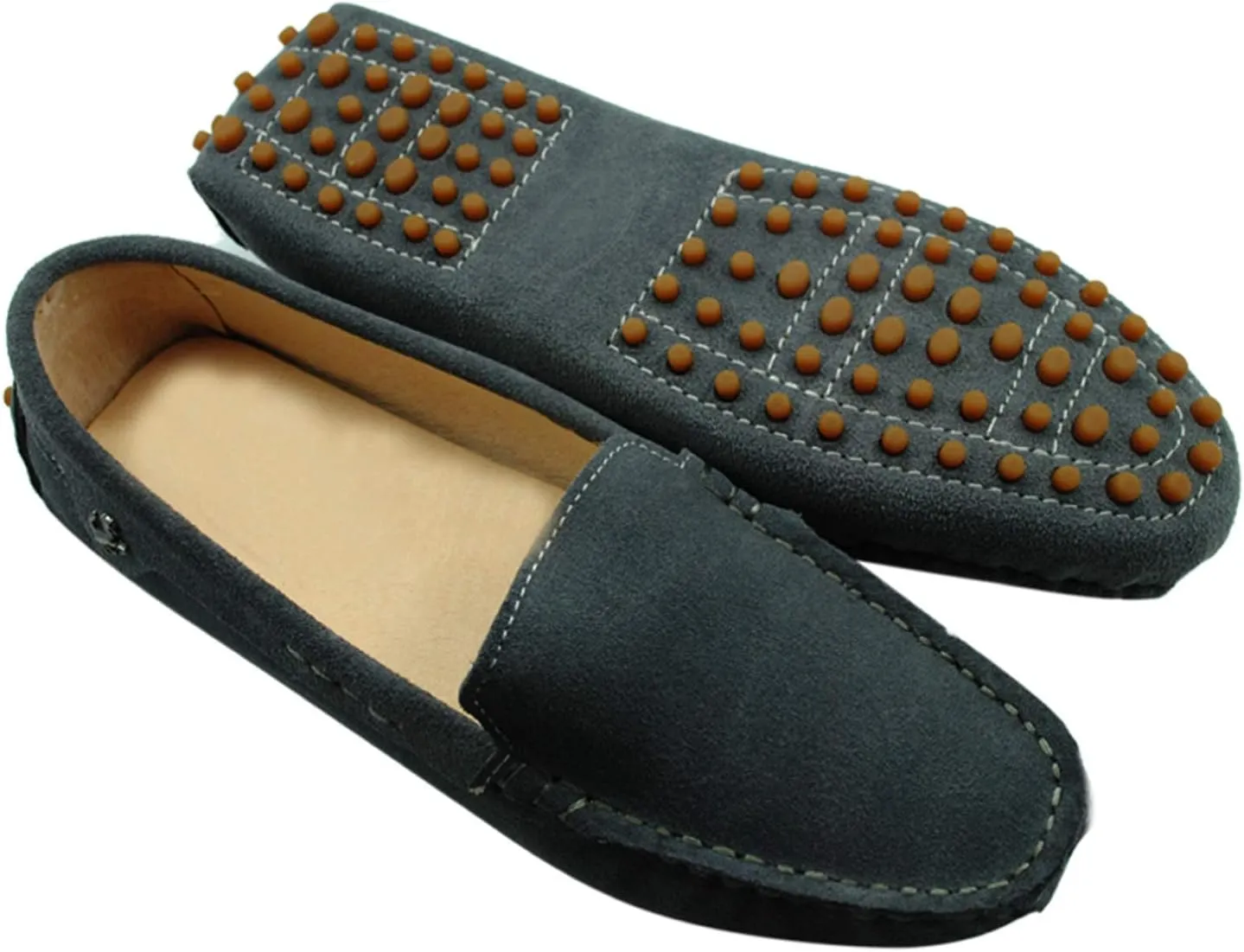 Minishion Loafers for Women Comfortable Suede Driving Shoes YB9601
