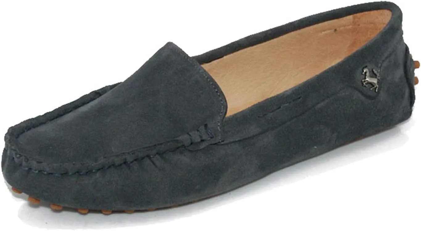 Minishion Loafers for Women Comfortable Suede Driving Shoes YB9601