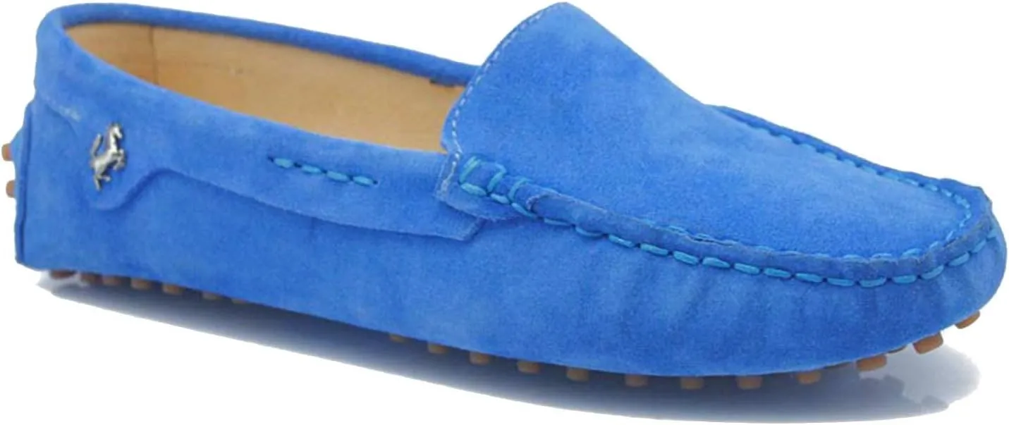 Minishion Loafers for Women Comfortable Suede Driving Shoes YB9601