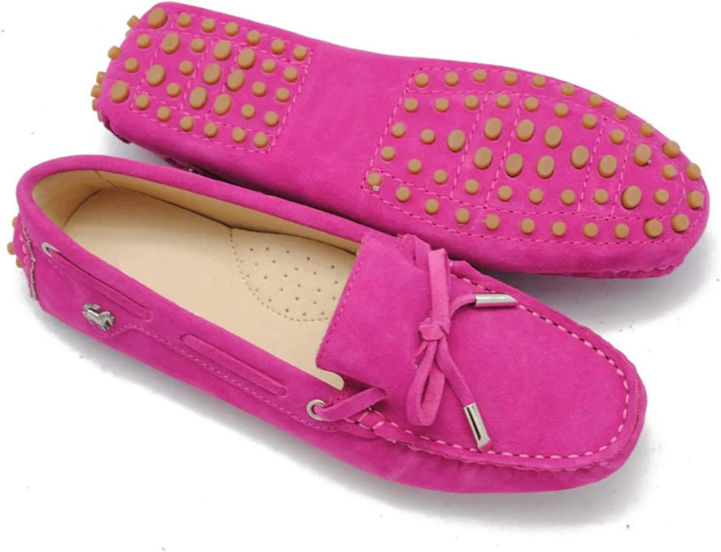 Minishion Womens Loafers & Slip-ons Suede Driving Shoes YB9602