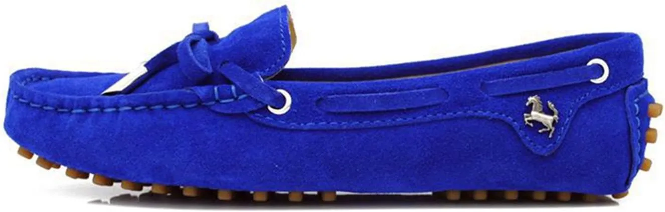 Minishion Womens Loafers & Slip-ons Suede Driving Shoes YB9602