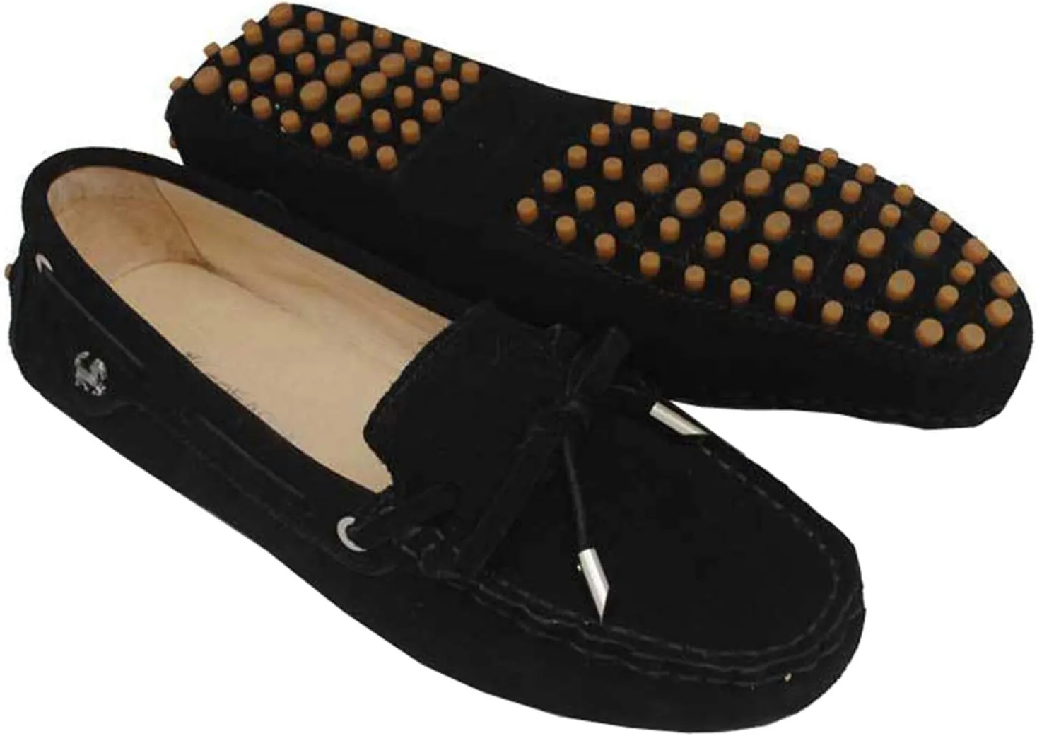 Minishion Womens Loafers & Slip-ons Suede Driving Shoes YB9602