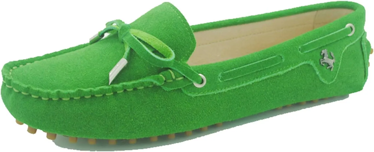 Minishion Womens Loafers & Slip-ons Suede Driving Shoes YB9602