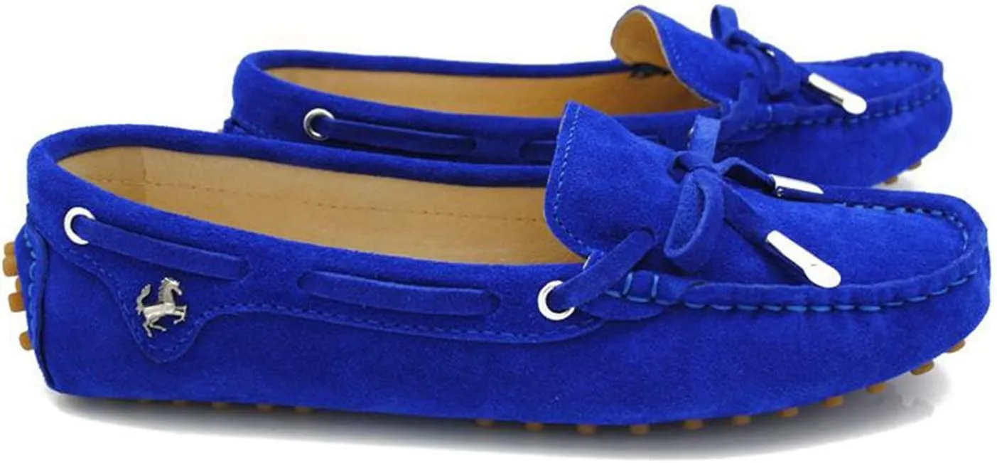 Minishion Womens Loafers & Slip-ons Suede Driving Shoes YB9602