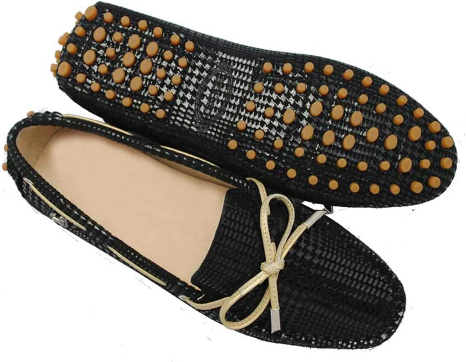 Minishion Womens Loafers & Slip-ons Suede Driving Shoes YB9602