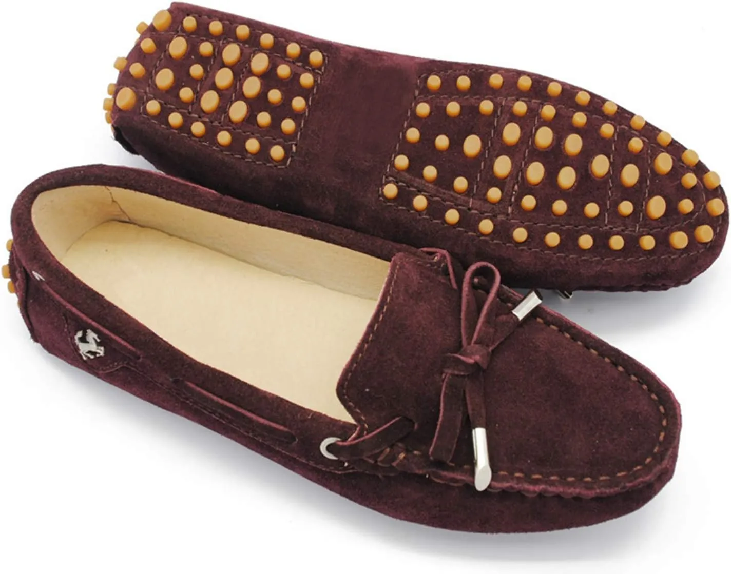 Minishion Womens Loafers & Slip-ons Suede Driving Shoes YB9602