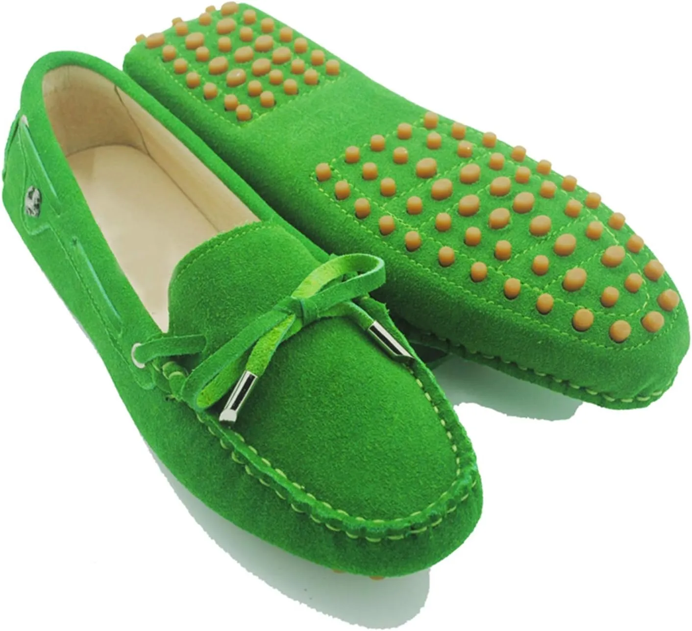 Minishion Womens Loafers & Slip-ons Suede Driving Shoes YB9602