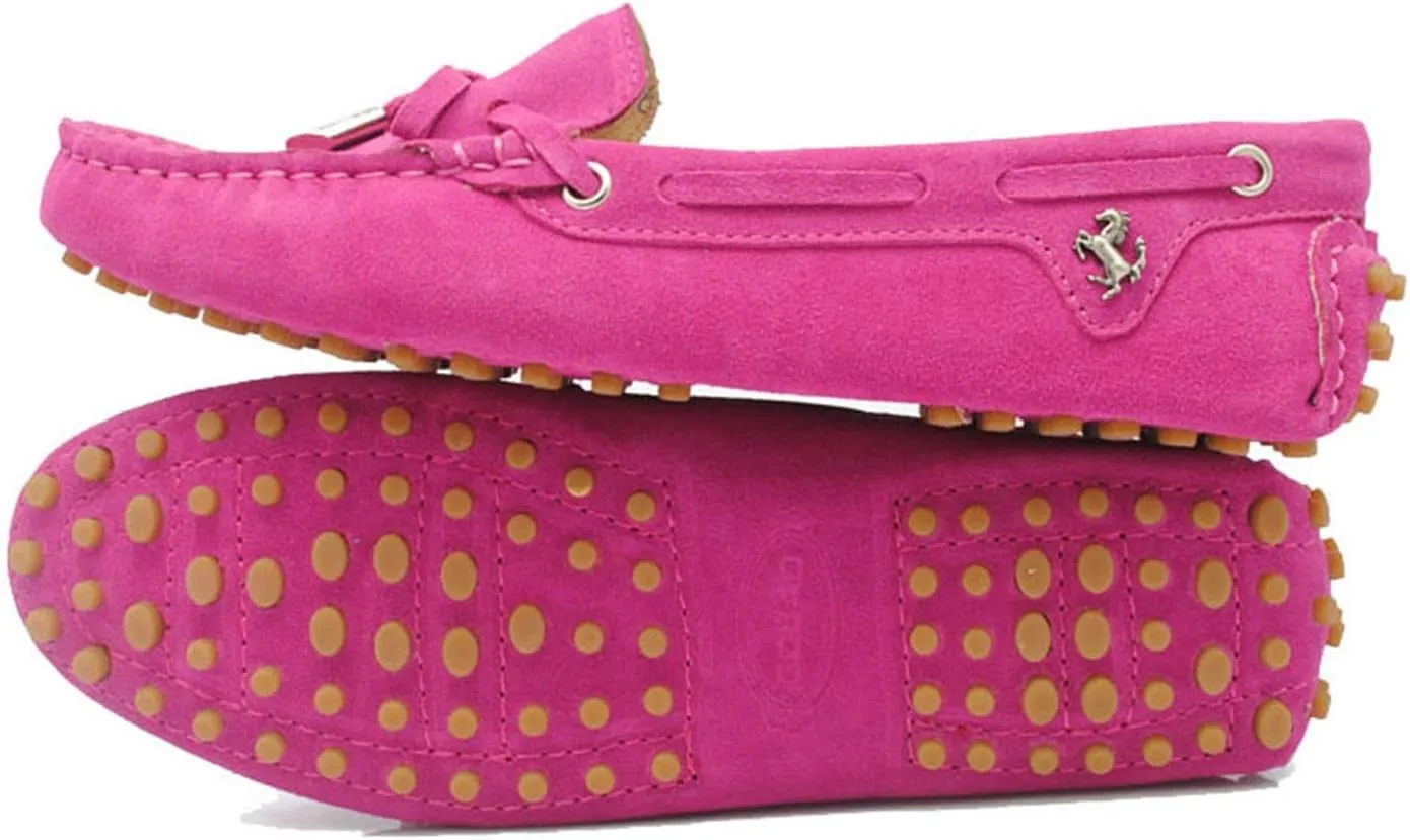 Minishion Womens Loafers & Slip-ons Suede Driving Shoes YB9602