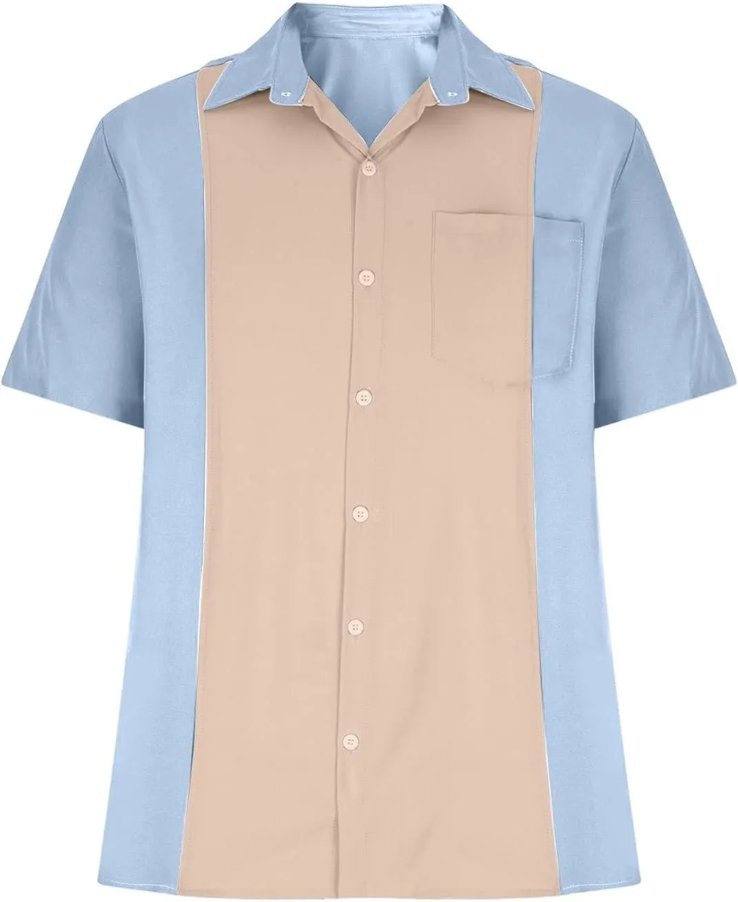 Muscularfit Mens Beach Button Down Shirt Summer Hawaiian Short Sleeve Causal Business Shirts Plus Size Vacation Outfit 2025