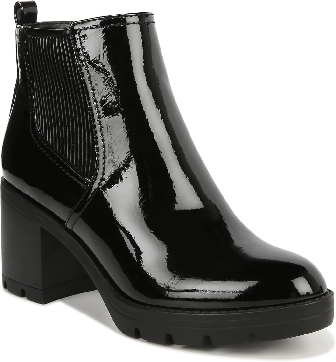 Naturalizer Women's Madalynn Gore Lug Sole Heeled Ankle Bootie