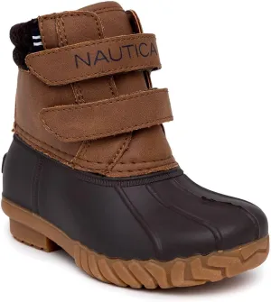 Nautica Kids Boys & Girls Duck Boots Kids Waterproof Rain Snow Boots Insulated Winter Boots (Toddler/Little/Big Kid)