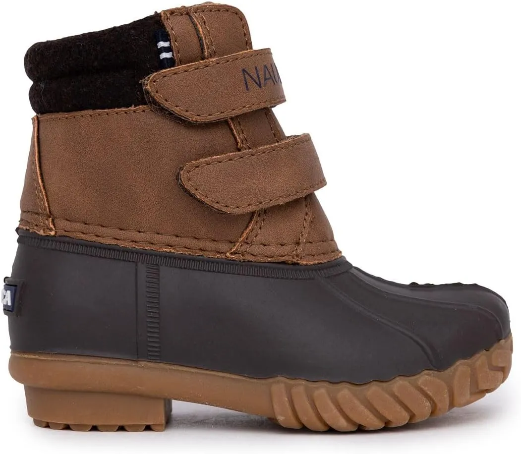 Nautica Kids Boys & Girls Duck Boots Kids Waterproof Rain Snow Boots Insulated Winter Boots (Toddler/Little/Big Kid)