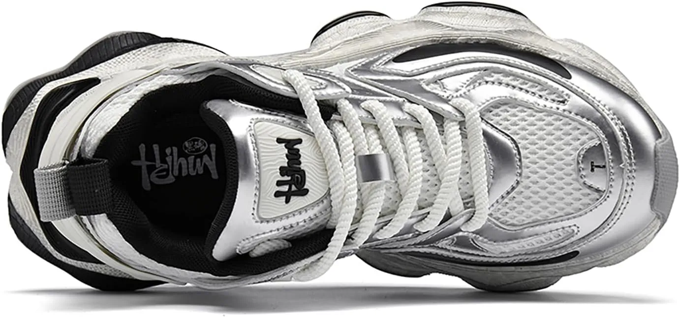 Niepce Inc Streetwear Mid Top Men's Platform Fashion Chunky Sneakers