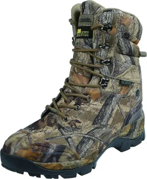 Northside Men's Crossite Waterproof Insulated 200g Thinsulate Camo Hunting Boots | Breathable & Washable Insole | Rubber Traction Outsole | 9" Mid-Calf | Rugged Nylon Upper | Wet, Icy, Snowy Weather