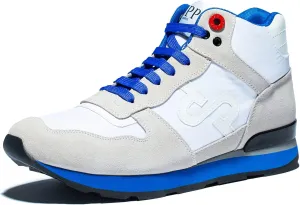OPP Fashion Sneakers for Men High Top Casual Lace-up Suede Leather Shoes Men