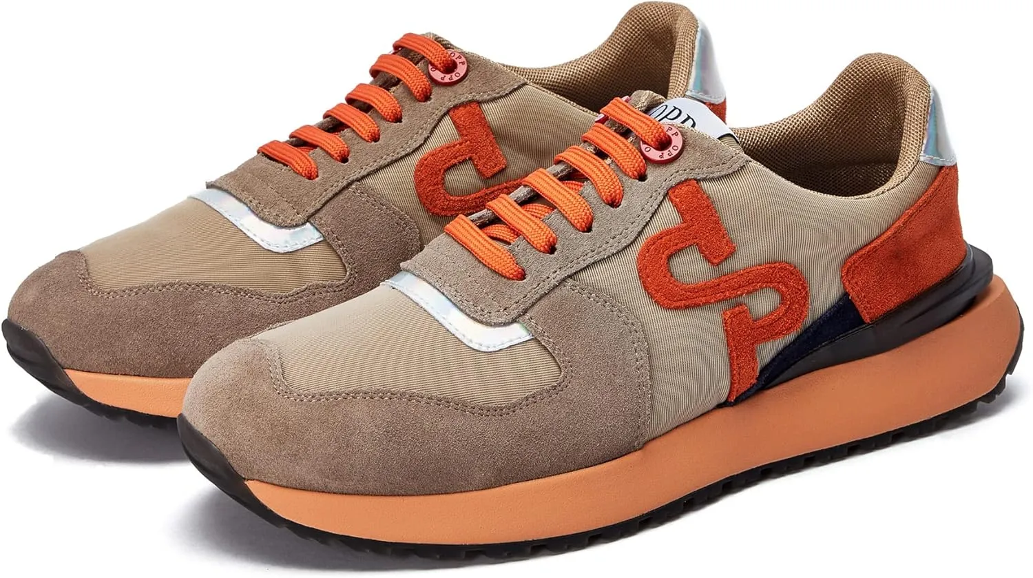 OPP Suede Leather Fashion Sneakers for Men Casual Lace-up Shoes Running Athletic Tennis Sports Gym
