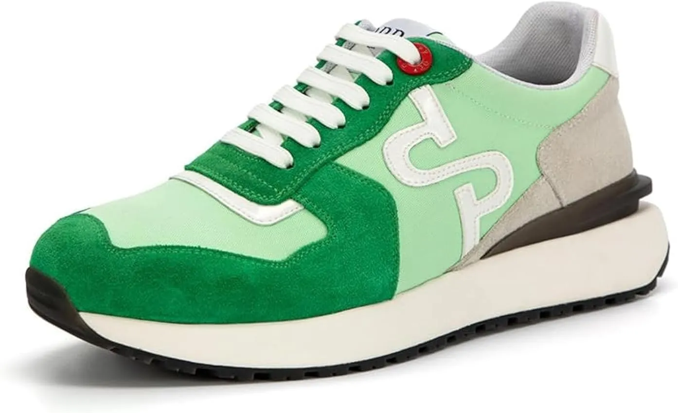 OPP Suede Leather Fashion Sneakers for Men Casual Lace-up Shoes Running Athletic Tennis Sports Gym