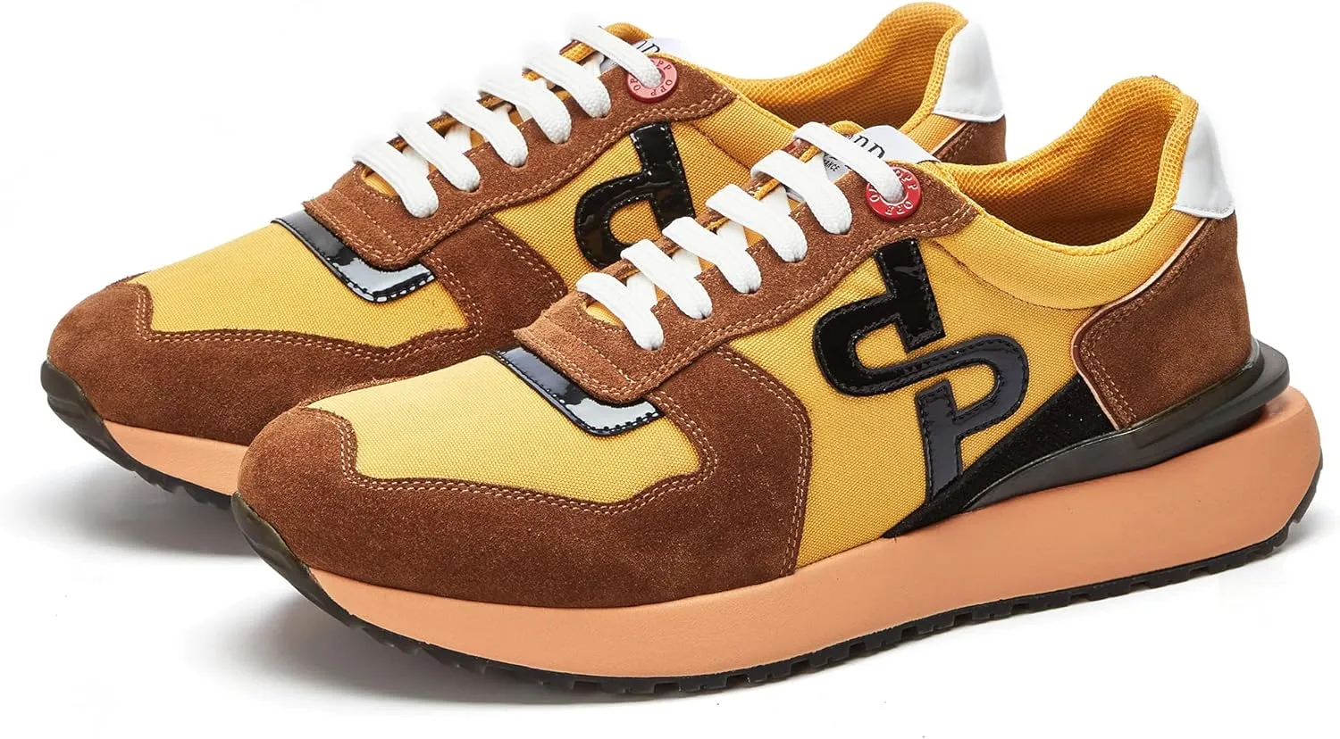 OPP Suede Leather Fashion Sneakers for Men Casual Lace-up Shoes Running Athletic Tennis Sports Gym