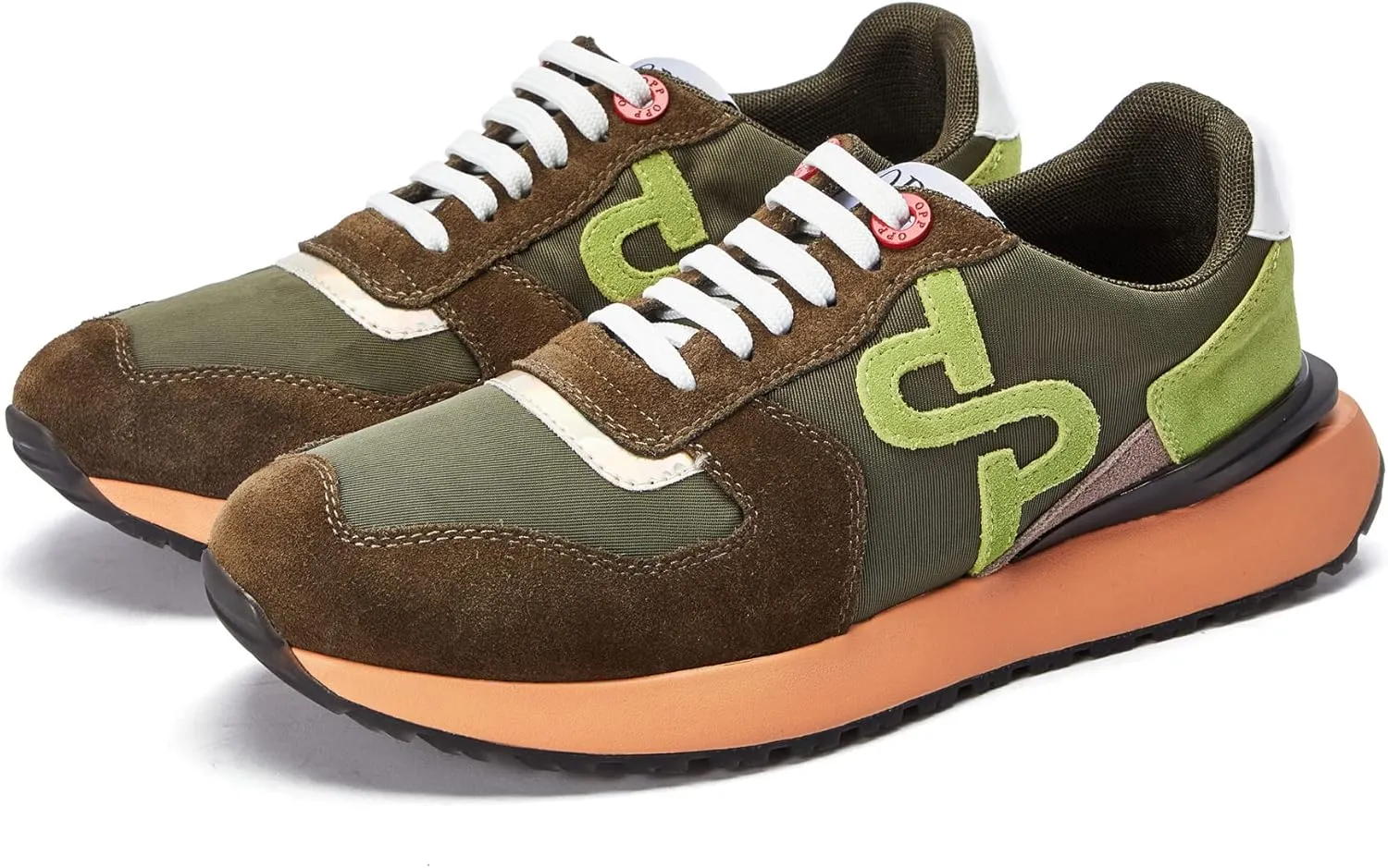 OPP Suede Leather Fashion Sneakers for Men Casual Lace-up Shoes Running Athletic Tennis Sports Gym