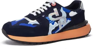 OPP Suede Leather Fashion Sneakers for Men Casual Lace-up Shoes Running Athletic Tennis Sports Gym