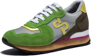 OPP Women Fashion Sneakers Casual Lace-up Suede Leather Athletic Tennis Sports Gym Running Shoes Women