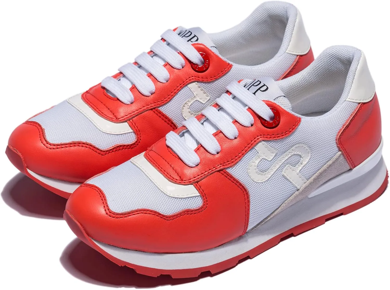 OPP Women Fashion Sneakers Casual Lace-up Suede Leather Athletic Tennis Sports Gym Running Shoes Women