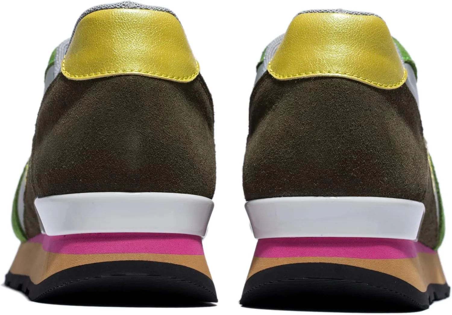OPP Women Fashion Sneakers Casual Lace-up Suede Leather Athletic Tennis Sports Gym Running Shoes Women