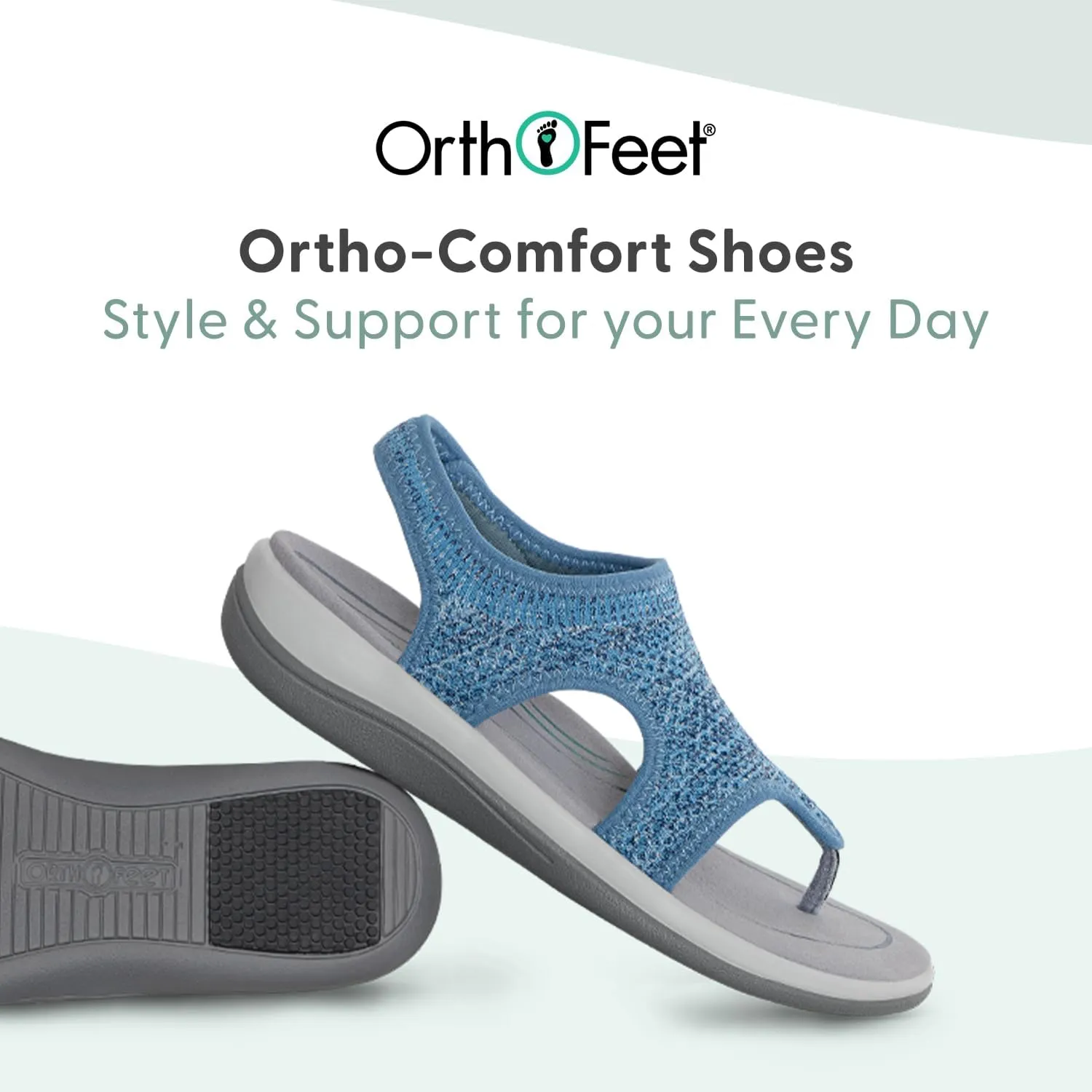 Orthofeet Women's Orthopedic Knit Lyra Sandals