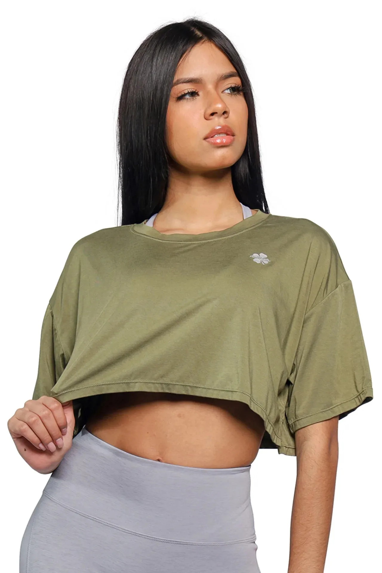 Oversize Short Sleeve Cropped T-shirt