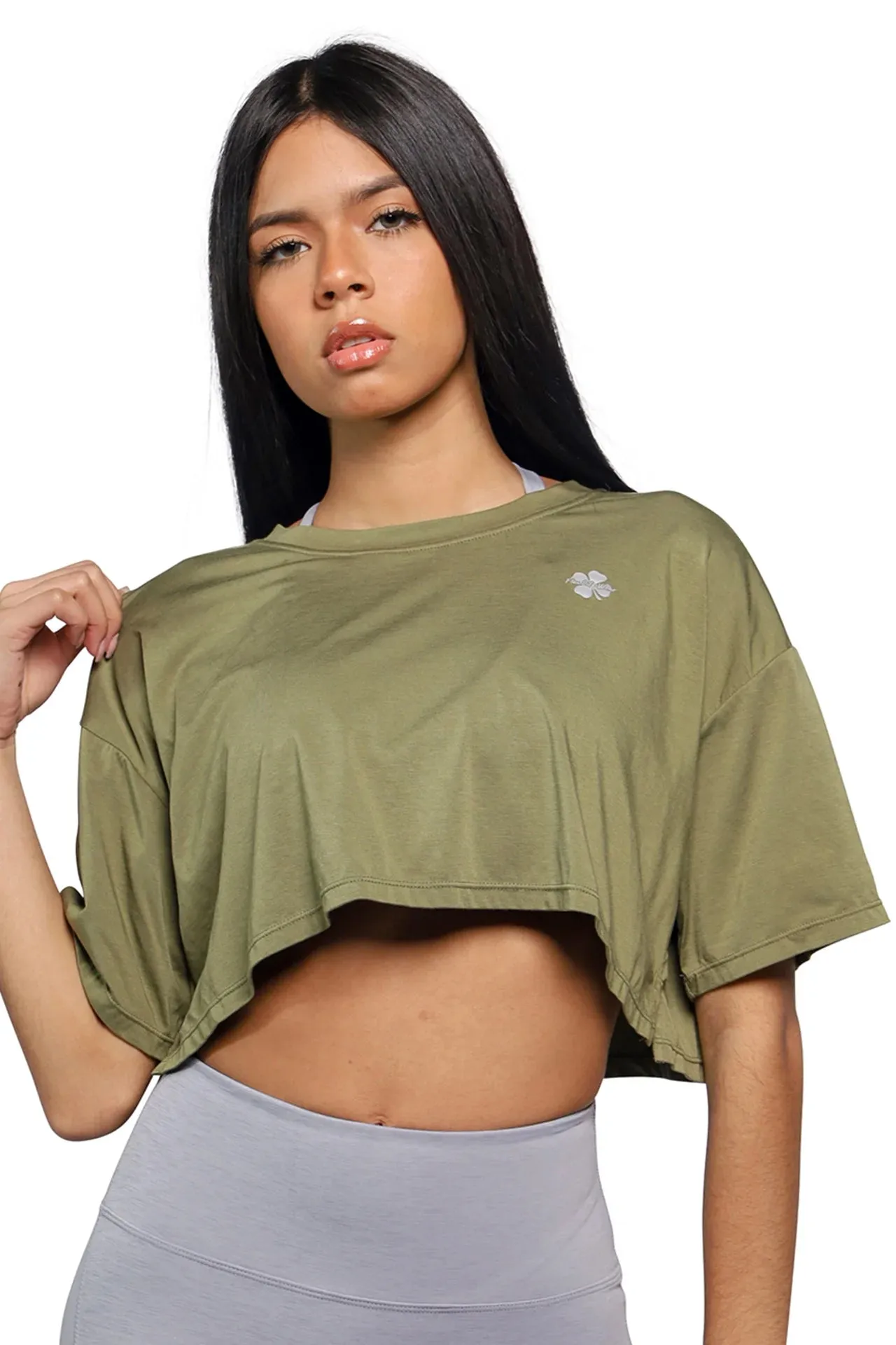 Oversize Short Sleeve Cropped T-shirt