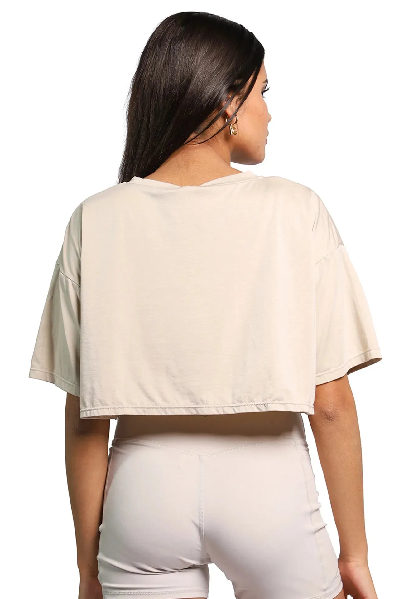Oversize Short Sleeve Cropped T-shirt