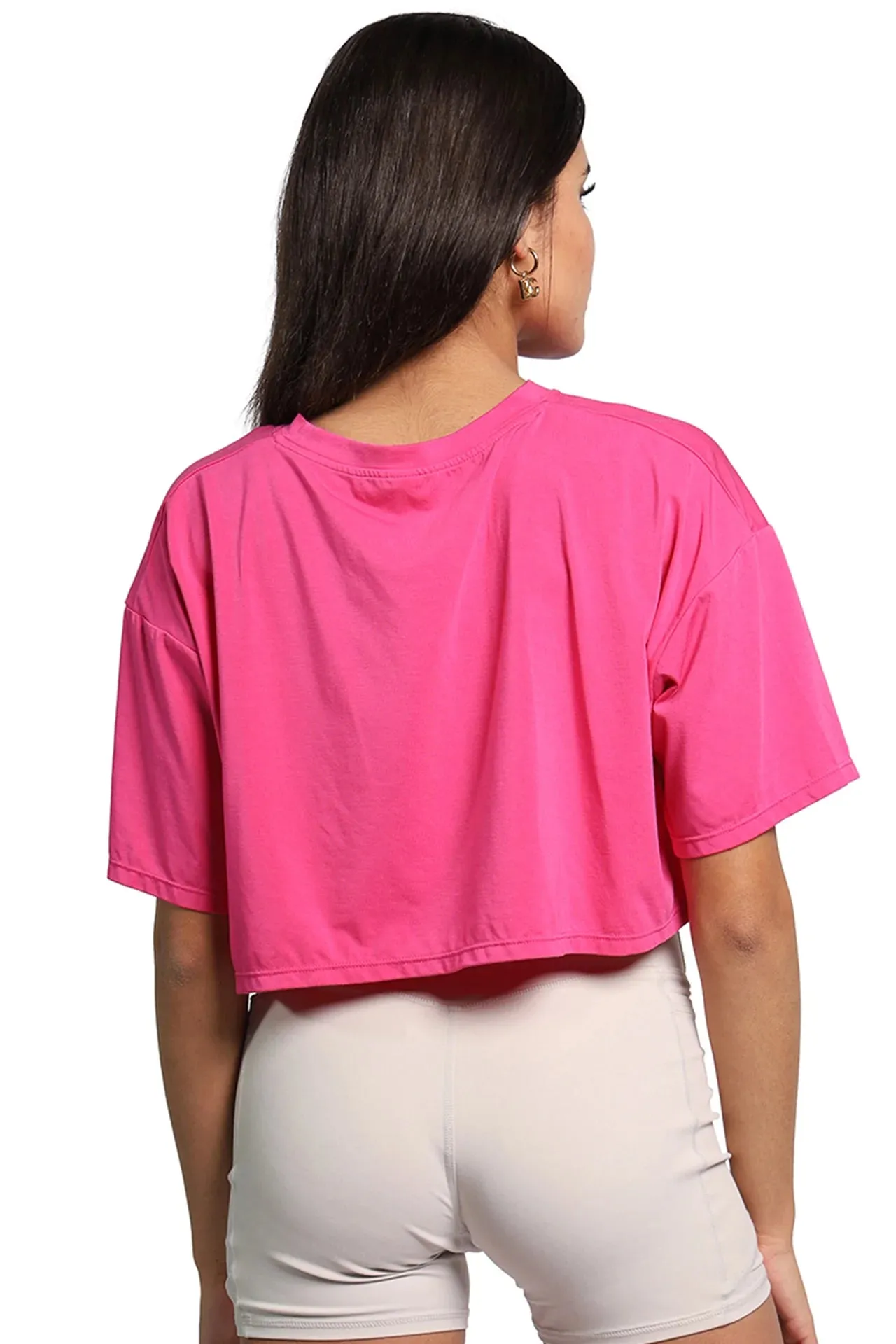 Oversize Short Sleeve Cropped T-shirt